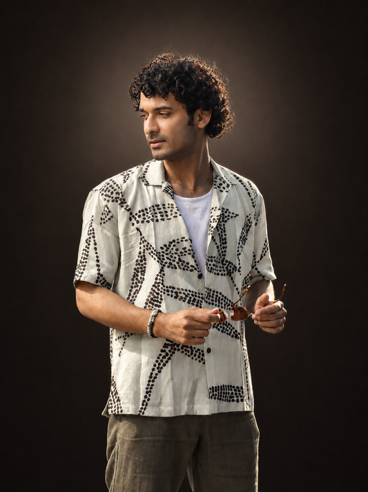 Echo Grain- Half Sleeve Lyocell Shirt
