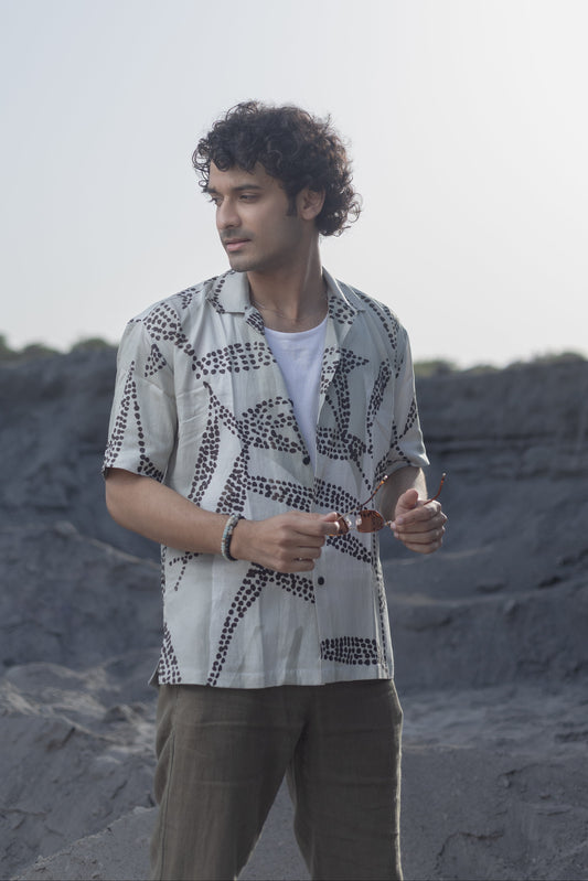 Echo Grain- Half Sleeve Lyocell Shirt