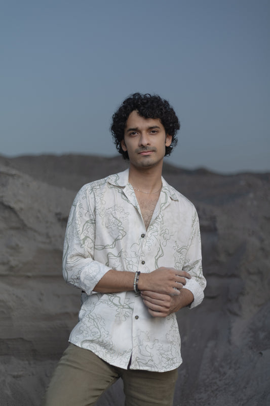 Olive Trail- Full Sleeve Lyocell Shirt