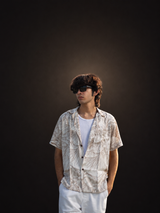 Calm Dune- Half Sleeve Lyocell Shirt