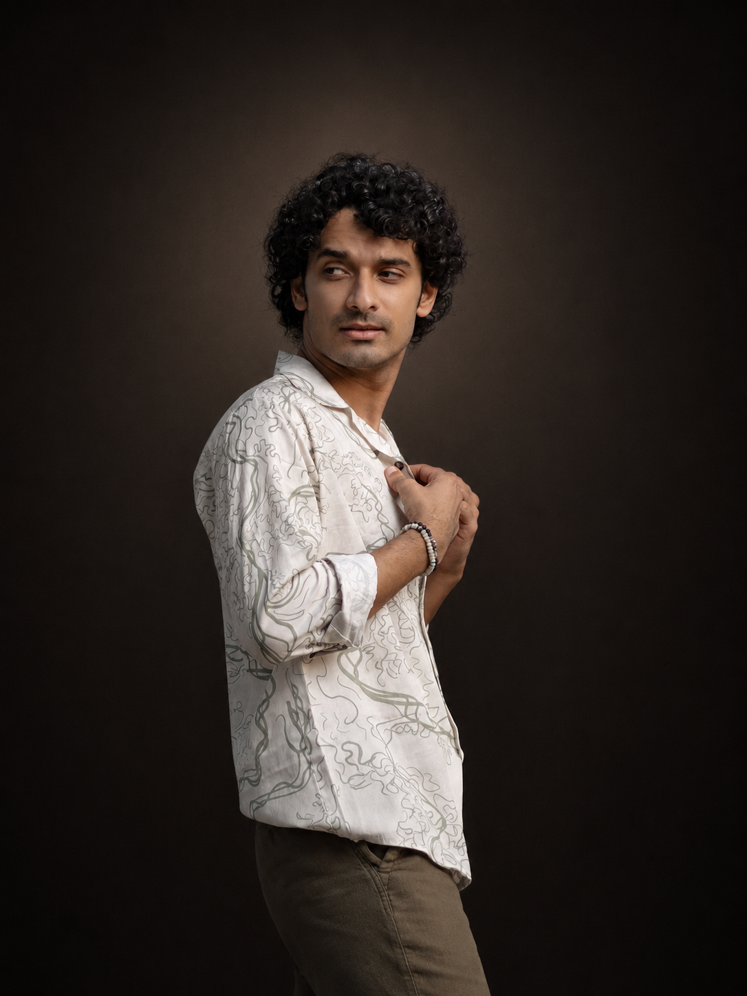 Olive Trail- Full Sleeve Lyocell Shirt